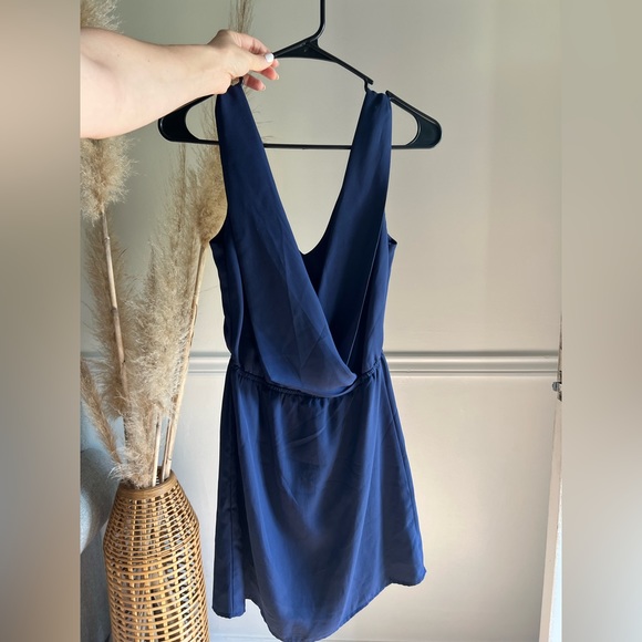 Tobi Open Back Dress - Navy - Picture 2 of 3